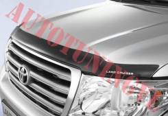 Дефлектор капота. Toyota Land Cruiser, GRJ200, GRJ76K, GRJ79K, J200, URJ200, URJ202, URJ202W, UZJ200, UZJ200W, VDJ200 Двигатели: 1GRFE, 1URFE, 1VDFTV...