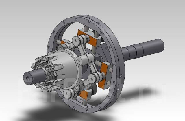 Косозубая шестерня в solidworks