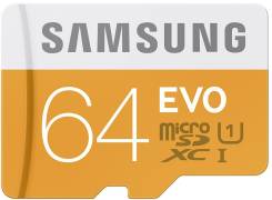 MicroSDXC. 64 Гб, интерфейс MicroSDXC