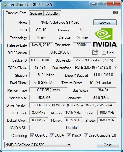 GeForce GTX 580 ����