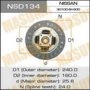 Диск сцепления. Nissan: Silvia, Pulsar, 200SX, Skyline, 180SX, Bluebird, Maxima Двигатели: SR20DET, SR20DE, RB25DE, VQ30DE