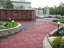 Плитки резиновые.
