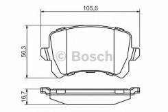 Колодка тормозная. Volkswagen Touran Volkswagen Passat Volkswagen Tiguan Audi Q3