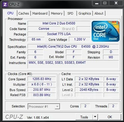 Intel Core 2 Duo E4500 ����