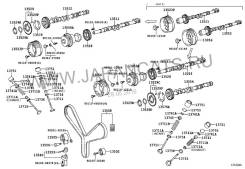 Натяжной ролик ремня ГРМ. Lexus: GS300, GS430, GX470, SC430, SC400, LS400, LX470, LS430, GS400, GS460, GS350, SC300 Toyota: Crown, Aristo, GS300, Tund...