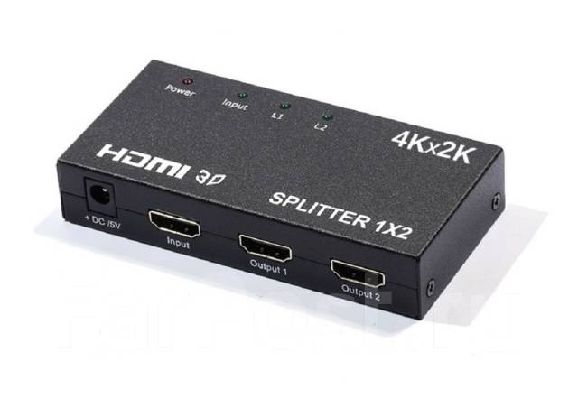HDMI разветвитель / сплиттер на 2 компонента (1x2 splitter), новый, в ...