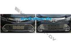 Накладка на решетку бампера. Toyota Camry