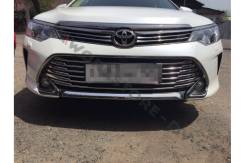 Накладка на решетку бампера. Toyota Camry