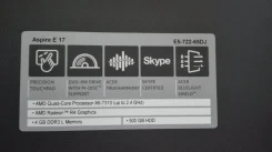 Acer Aspire E5. 17,3", 2,0���� ���, ��� 4096 ��, ���� 500��� ��, WiFi, Bluetooth, ����������� ��, �.