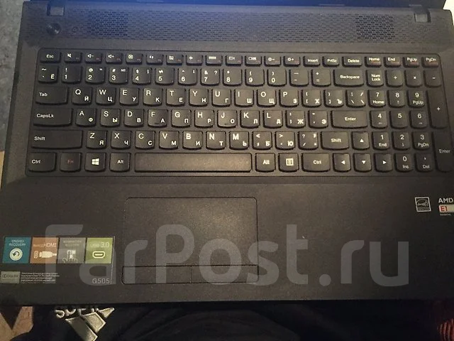 Lenovo G505. 15.6", 1,9����, ��� 4 ��, ���� 320���, WiFi: 1, Bluetooth: 1, ����������� �� 3��. ����