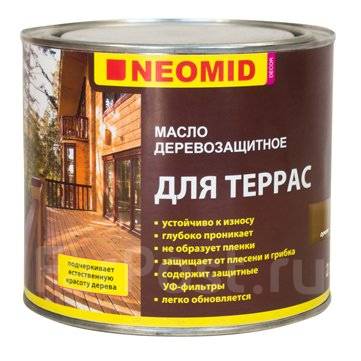 Масло деревозащитное для мебели neomid