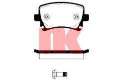 Колодка тормозная. Volkswagen: Golf Plus, Touran, Passat, Sharan, Caddy, Tiguan Audi: Quattro, A3, A1, TT Roadster, TT Skoda Octavia, 1Z5 Skoda Superb...