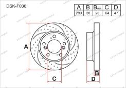 Диск тормозной. Honda CR-V, DBA-RE4, DBA-RE3 Honda CR-V I-CTDI Двигатель N22A2