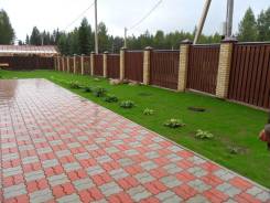 Благоустройство и земляные работы, брусчатка, установка ж/б лотков.