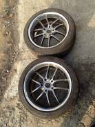 Два колеса Work Meister S2R с резиной Falken Azenis ST-115. 8.0x17 5x114.30 ET35
