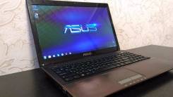 Asus K53SK. 15.6", 2,3 ГГц, ОЗУ 4096 Мб, диск 320 Гб, WiFi, Bluetooth, аккумулятор на 2 ч.