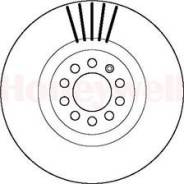 Диск тормозной передний AUDI A3 TT SKODA Octavia 01-06 VOLKSWAGEN Golf 97-05 Jurid 562132J