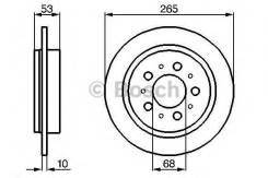 Тормозной диск задний VOLVO 740 760 780 940 960 Bosch 0986478042