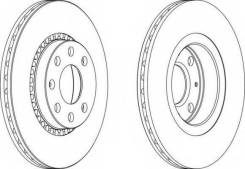 Тормозной диск передний OPEL ASTRA F CORSA B VECTRA A 93-00 Brembo 09.5527.24
