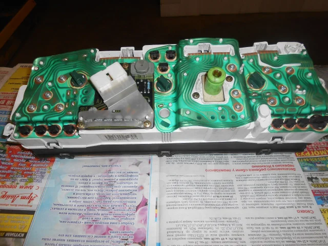Пересвет приборной панели toyota carina ed