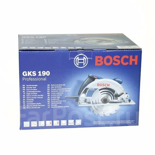 Циркулярная пила Bosch GKS 190 (3 года гарантии). 1400 Вт, 5500 об/мин ...