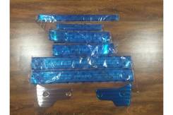 Накладка на порог. Toyota Land Cruiser Prado, GDJ150L, GRJ151, GDJ150W, GRJ150, GRJ150L, GDJ151W, TRJ150, KDJ150L, GRJ150W, GRJ151W, TRJ150W
