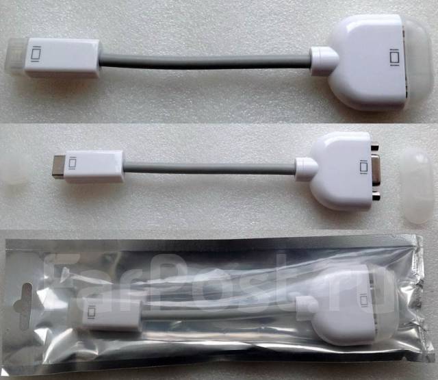 Адаптер Apple MINI DVI в VGA (M9320G/A), новый, в Цена