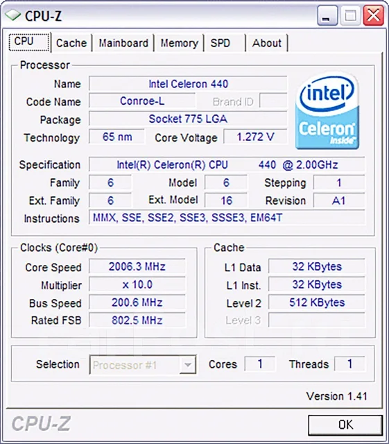 Intel Celeron M 440 ����
