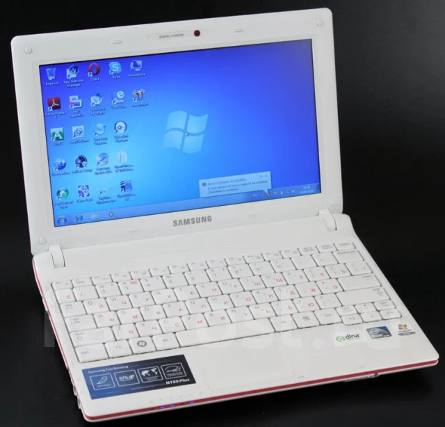 Samsung N150 Plus. 10.1", 1,7����, ��� 2048 ��, ���� 160���, WiFi: 1, ����������� �� 4��. ����