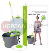 Чудо швабра с отжимом + 2 сменные насадки. Южная Корея. Кореал.