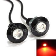Врезные огни LED Eagle Eye, красные, метал. корпус, 12В, 3Вт (1 шт. ). JAC S5