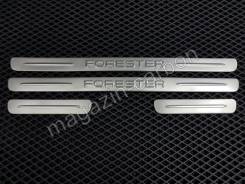 Накладка на порог. Subaru Forester, SH, SH5, SH9, SH9L, SHD, SHG, SHH, SHJ, SHM, SHN