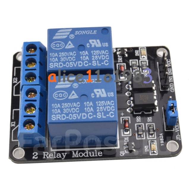 2 relay module подключение