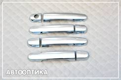 Накладка на ручки дверей. Toyota: Corolla, Ipsum, Yaris, Verossa, RAV4, Succeed, Vitz, Ractis, Rush, Passo, Auris, Corolla Fielder, Voltz, Corolla Axi...