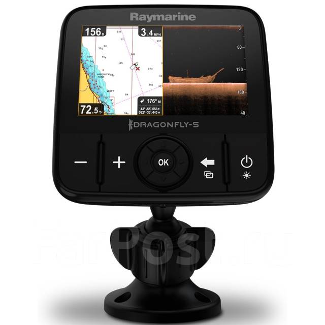 Raymarine Dragonfly 5 PRO Картплоттер C-MAP 4D + Эхолот Chirp, новый, в ...