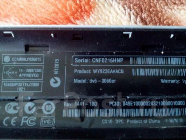 HP Pavilion dv6. 15.6", ���� 500���, WiFi: 1, ����������� �� 1��. ����