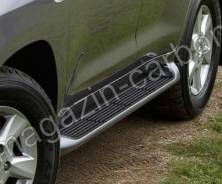 Подножки с подсветкой (пороги) Toyota Land Cruiser 200 2007-2017