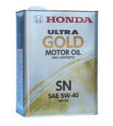 Honda. Вязкость 5W-40, синтетическое