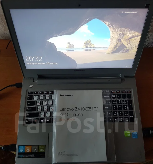 Lenovo IdeaPad Z510. 15.6", 2 200����, ��� 8 ��, ���� 1 000���, WiFi: 1, Bluetooth: 1, ����������� �� 10��. ����