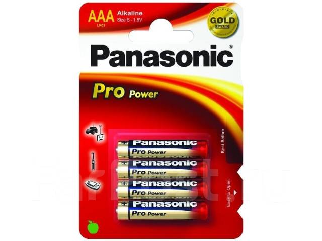 Батарейка Panasonic Lr6 Pro Power Aa арт 13853 новый в наличии Цена 95₽ во Владивостоке