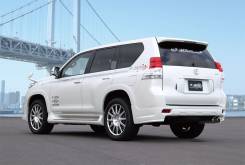 Обвес Задние накладки клыки Land cruiser prado 150 Jaos. Toyota Land Cruiser Prado