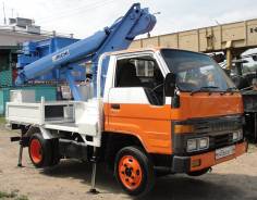 Toyota Dyna. Автовышка 1990г. в. (10 м. ), установка(Aichi-SH081) Б/П ., 3 660 куб. см., 10 м.