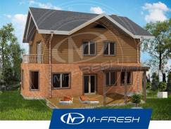 M-fresh Like! -зеркальный (Проект дома с террасой! Посмотрите! Лайк! ). 200-300 кв. м., 2 этажа, 5 комнат, комбинированный