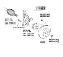 Подшипник ступицы. Toyota Prius, ZVW30, ZVW30L, ZVW35 Двигатели: 2ZRFXE, 5ZRFXE. Под заказ