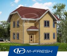 M-fresh-Orlando (Проект уютного дома из бруса! Посмотрите сейчас! ). 100-200 кв. м., 2 этажа, 6 комнат, дерево