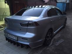 Накладка на бампер. Mitsubishi Lancer