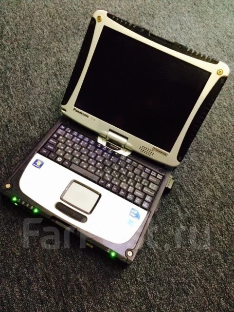 Panasonic Toughbook CF-19. 10.4", 1 200����, ��� 8 ��, ���� 150���, WiFi: 1, Bluetooth: 1, ����������� �� 15��. ����