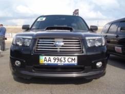 Накладка на решетку бампера. Subaru Forester, SG, SG5, SG6, SG69, SG9, SG9L