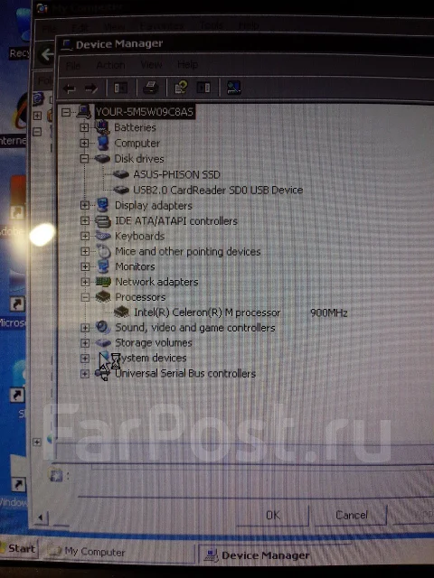 Asus Eee PC 900. 8.9", 1����, ��� 1024 ��, ���� 16���, WiFi: 1, ����������� �� 2��. ����