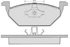 Колодки тормозные передние vw polo 1.0i-1.9sdi 96-01/lupo 1.0i-1.7sdi 97